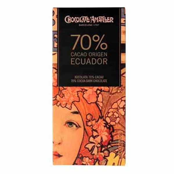 Chocolate 70% Cacao Ecuador de Amatller 70gr.