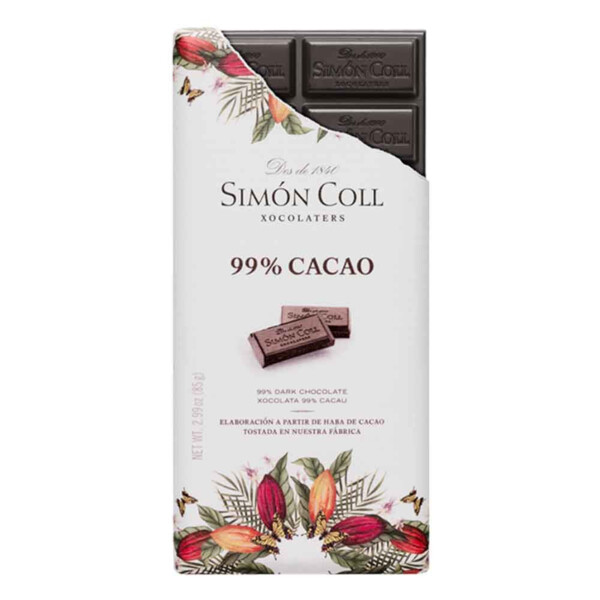 Cioccolato 99% cacao 85g Simón Coll (2)
