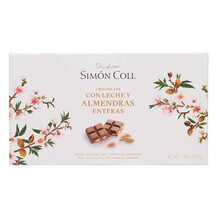 Chocolate con Leche y Almendras Enteras de Simón Coll 200gr.