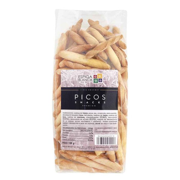 Picos Snack Premium Espiga Blanca 150gr.