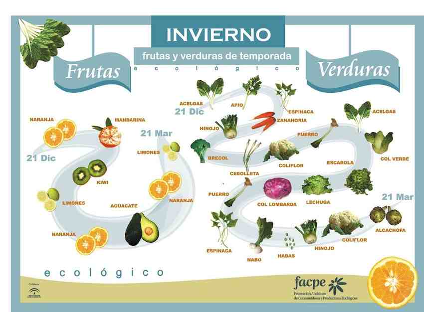 Temporada de frutas y verduras