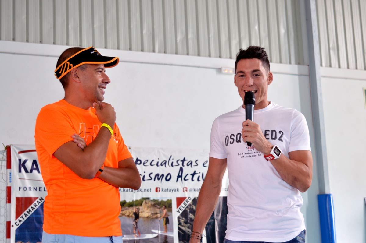 aleix espargaro en la Half Menorca Triathlon