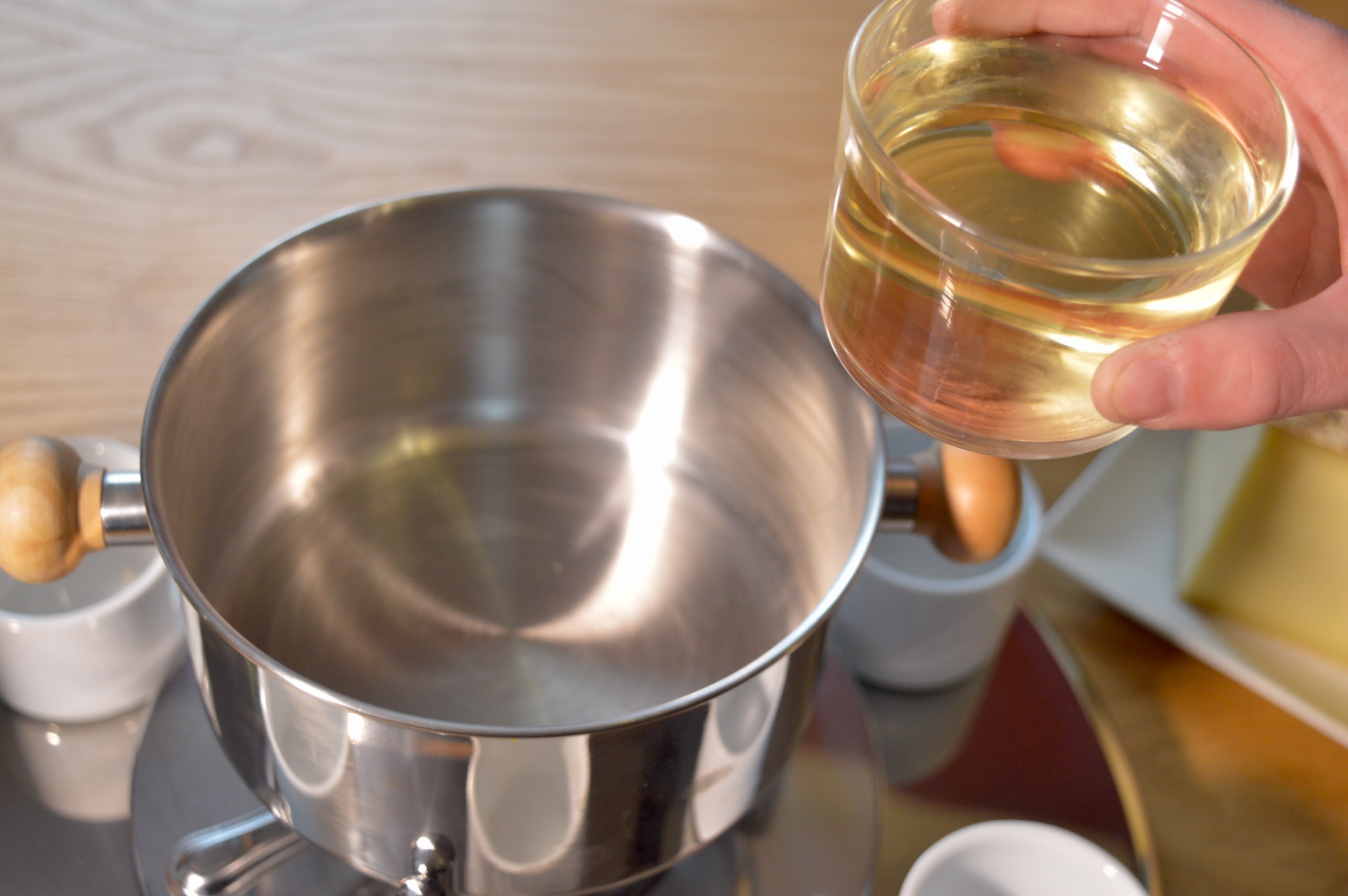 Fondue de queso suizo