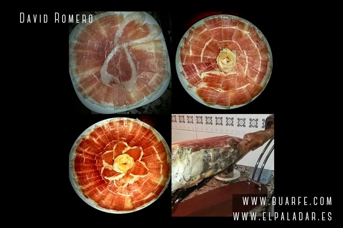 cortador de jamón, concurso Jamonero, plato de jamón