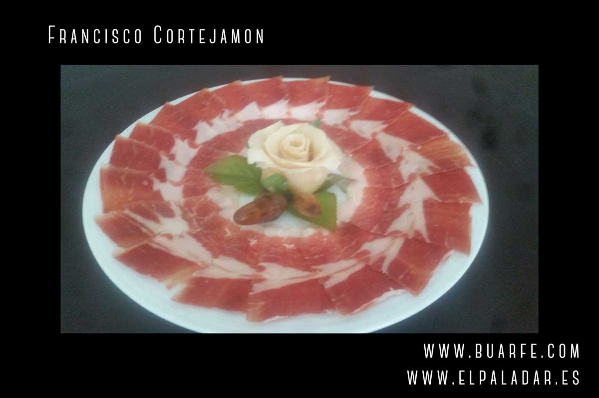 concurso de corte, jamón ibérico, Jamonero, plato jamón