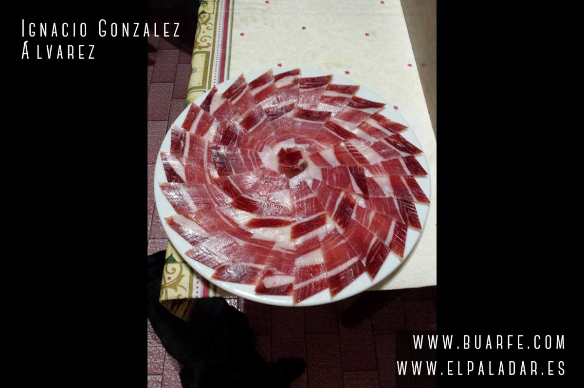 plato de jamón