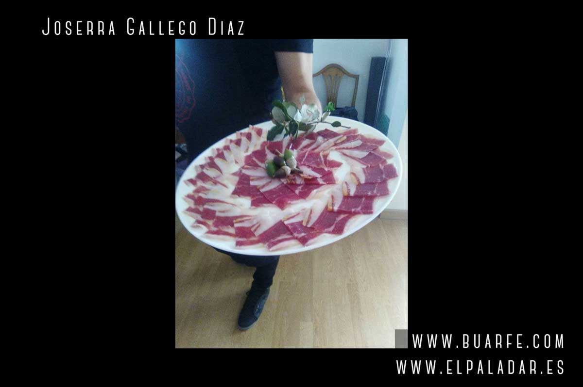 cortando jamón, platos de jamón concurso jamón