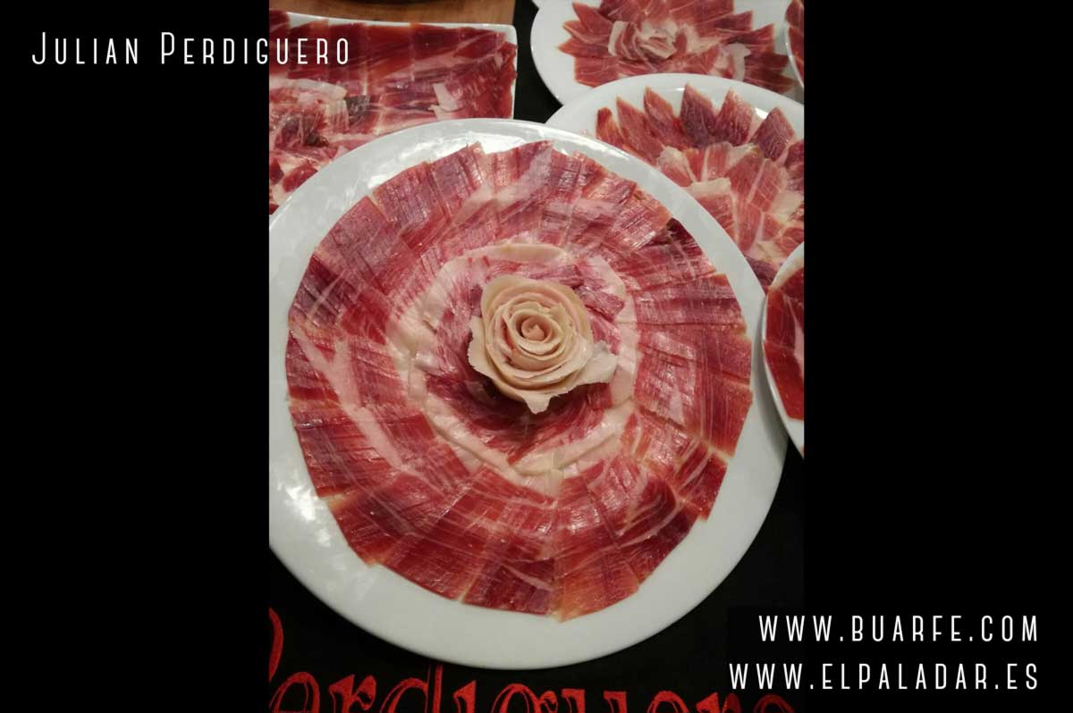 concurso de cortadores de jamón, plato jamón