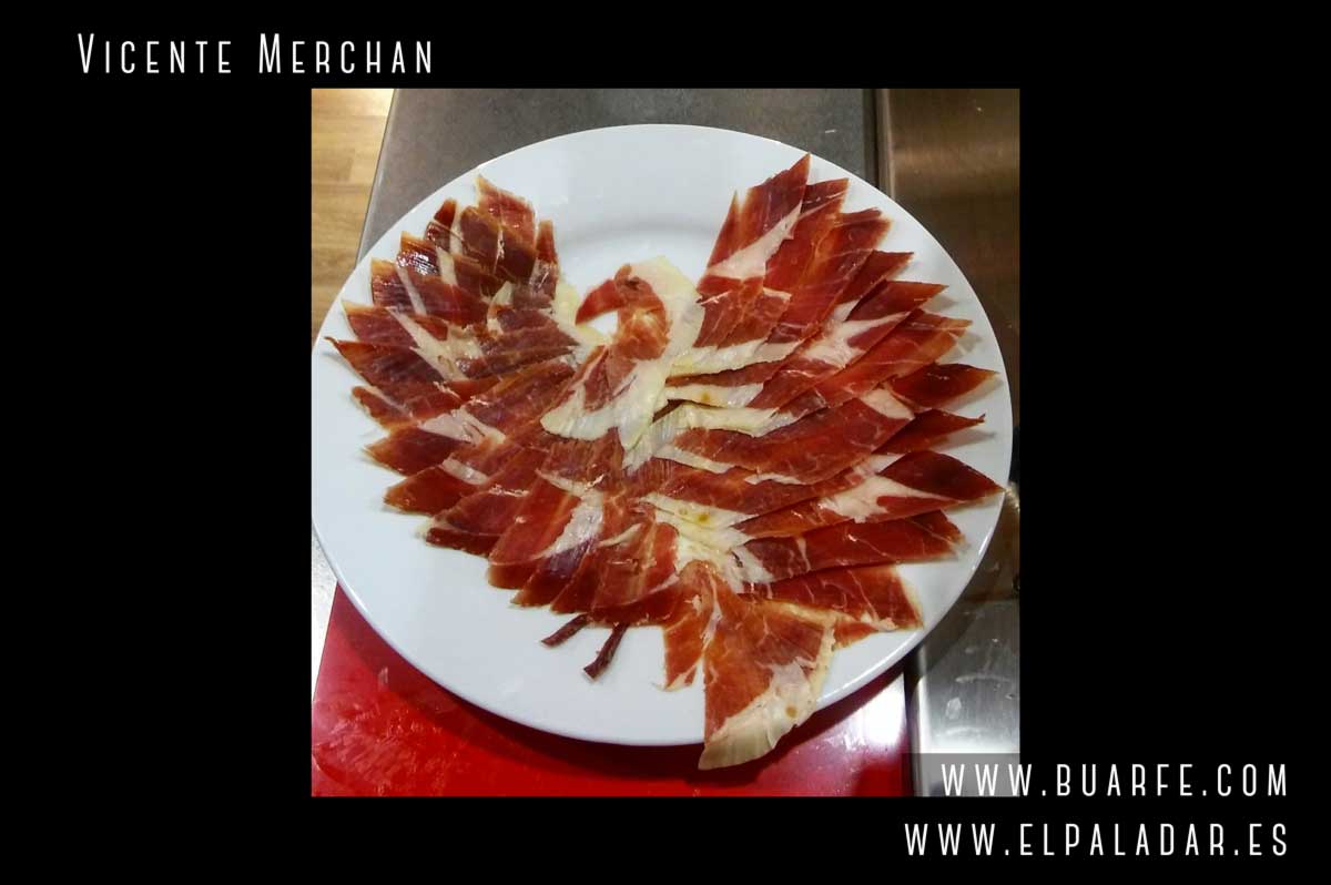 platos de jamón, concurso de cortador de jamón