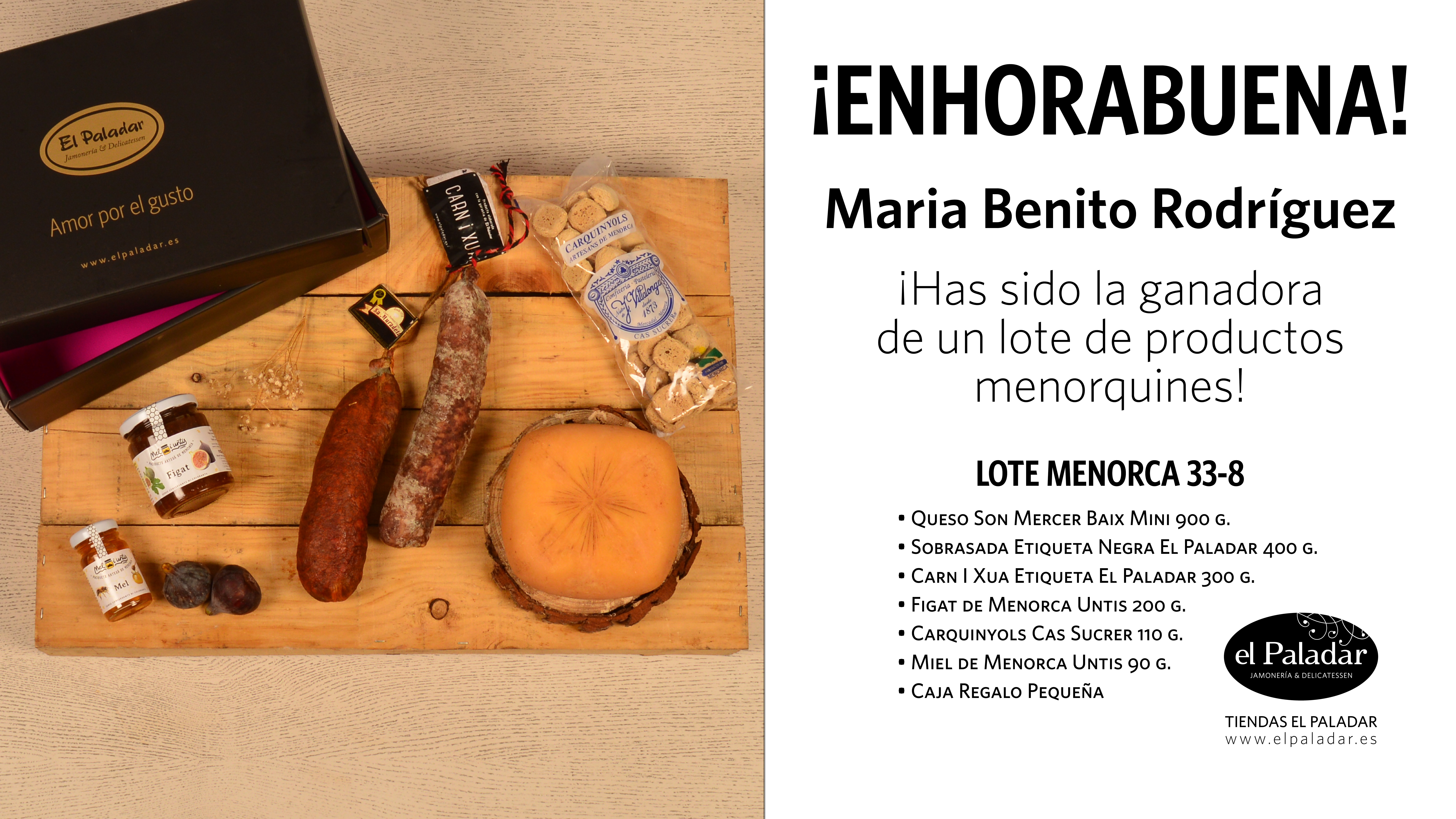 Ganador lote menorquín 