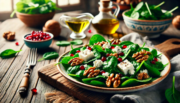 Post: Recetas Ensalada de Espinacas y Queso de Cabra: Sencilla, Saludable y Deliciosa