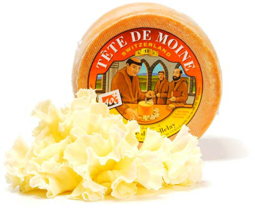 Flores de queso en cabezas de monjes: El Tête de Moine