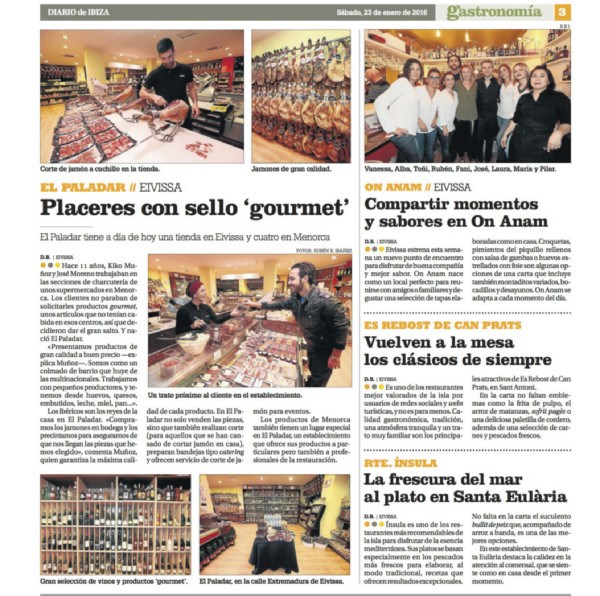 Placeres con sello "gourmet" Placeres con sello "gourmet"