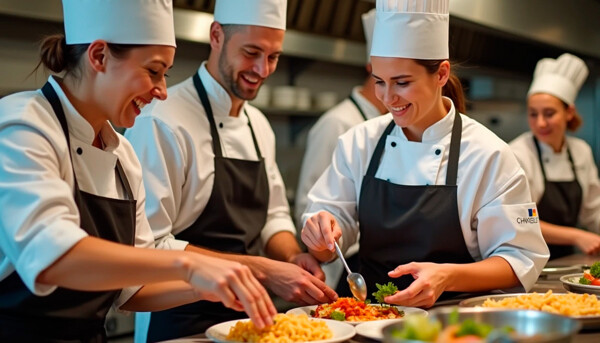 Uniformes de cocina Mandiles utilizados por chef