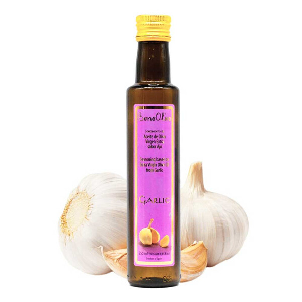 Aceite de Oliva Virgen Extra Aromático Ajo "Beneoliva" 250ml.