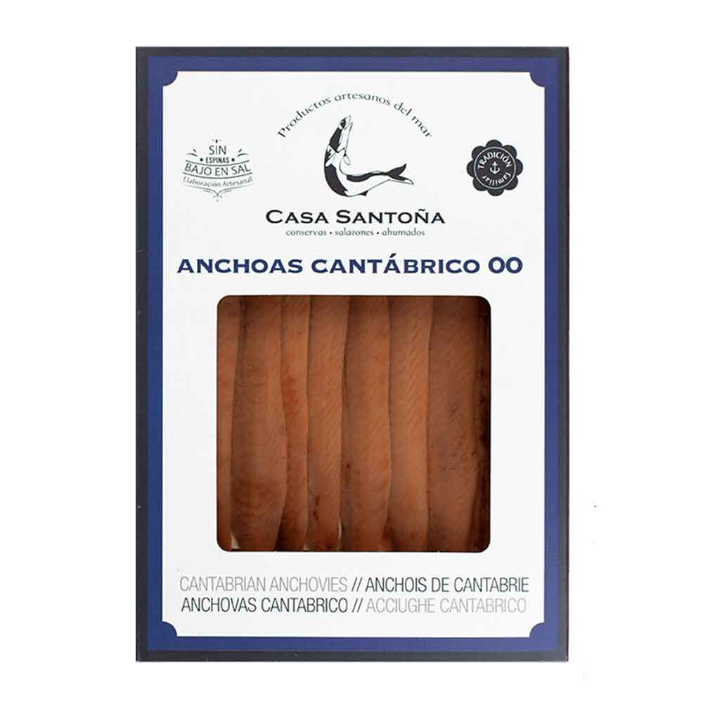 Anchoas del Cantábrico 00 de Casa Santoña 8 Filetes - Delicatessen marina  de máxima calidad