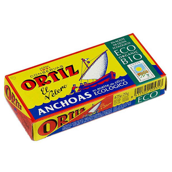 Anchoas en Aceite de Oliva Virgen Extra Ecológico en lata 1/8 RR50 'ECO'