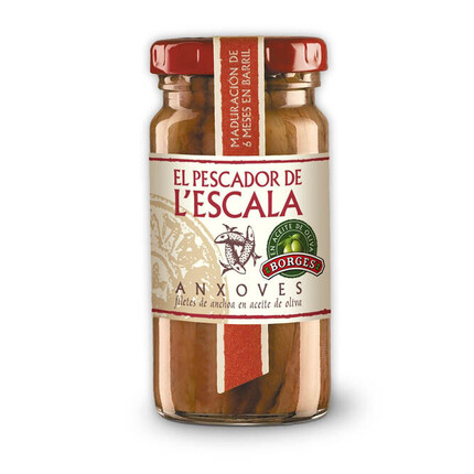 Anchoas L' Escala en Aceite de Oliva - Tarro de Cristal de 95 Grs: Delicias del mar en cada bocado