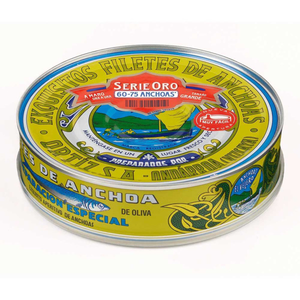 Anchoas en Aceite de Oliva Serie Oro Easy Peel Ortiz 60-75 Filetes (1)