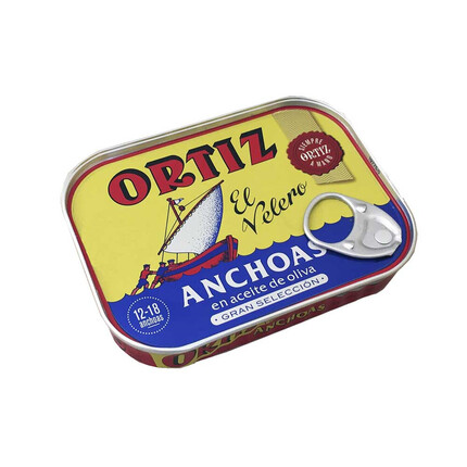 Anchoas Ortiza en Aceite de Oliva 1/4 RR-85: El sabor tradicional del mar en cada bocado