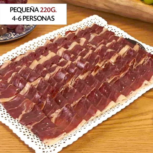 Bandeja Paleta de Cebo Ibérica 50% Raza Ibérica 220G. Pequeña (4-6 Personas)