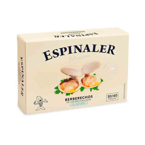 Berberechos Premium "Espinaler" de La Ría de Noia 30-40 Piezas