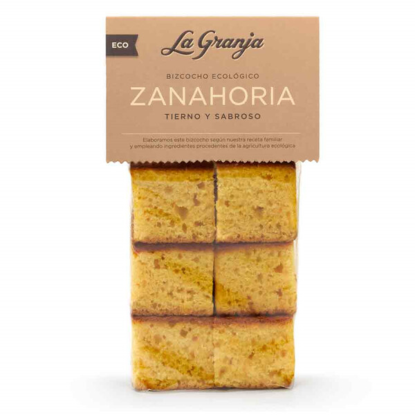 Bizcocho Ecológico Zanahoria de La Granja 300gr.