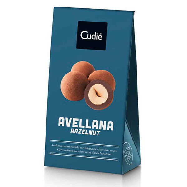 Bombones de Avellanas Dark "Cudié" 18u aprox. 80g.