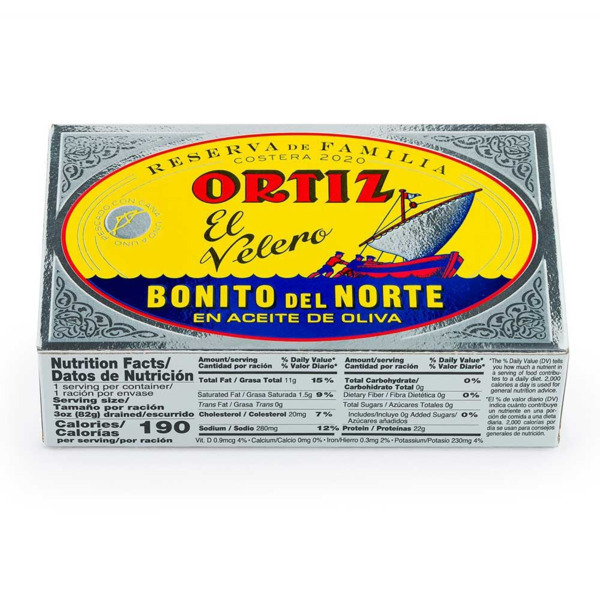 Conservas Ortiz Bonito Del Norte En Aceite De Oliva Reserva Familia Costera 2020 (1)