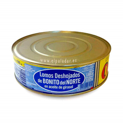 Bonito Lomo Deshojados Ortiz 1,8 kg – Conserva artesanal