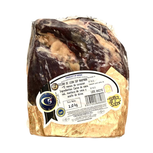 Cecina de Vaca Ahumada (León IGP) Taco 1Kg Aprox.