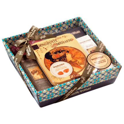 Cesta de Chocolates "Carteles Amatller" | Deliciosos chocolates en una presentación única
