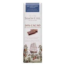 Chocolatina 54% Cacao Sin Azúcares Añadidos De Chocolates Simón Coll (25G)