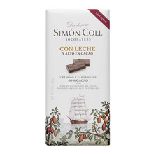 Chocolate 60% Cacao con Leche de Simón Coll 85g.