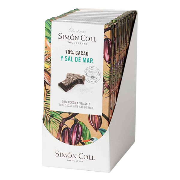 CHOCOLATE 70% CACAO CON SAL DE MAR DE SIMÓN COLL (85g) (2)