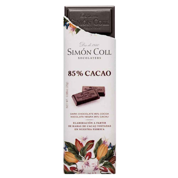 CHOCOLATE 85% CACAO DE SIMÓN COLL (25g) (1)