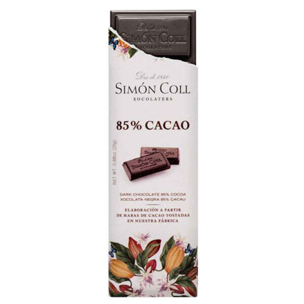 Chocolate 85% Cacao de Simón Coll 25gr. (1)