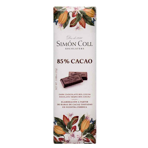 Chocolate 85% Cacao de Simón Coll 25gr.