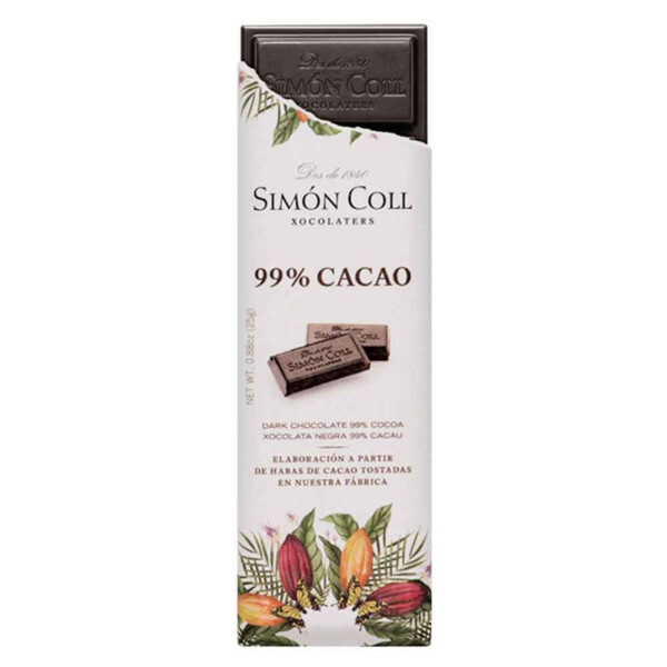 CHOCOLATE 99% CACAO DE SIMÓN COLL (25g) (2)