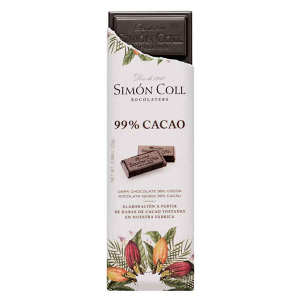 Chocolate 99% Cacao Simón Coll 25gr. (2)