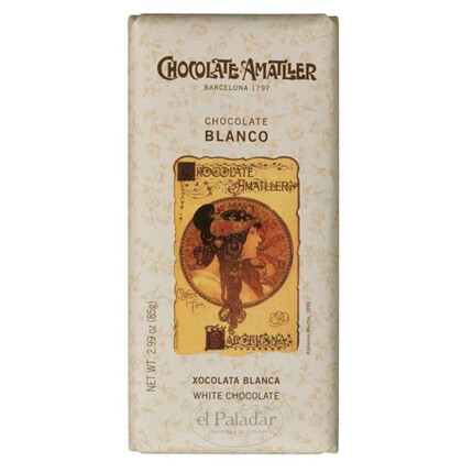 Chocolate Blanco Amatller 85g | Delicioso chocolate blanco de calidad premium