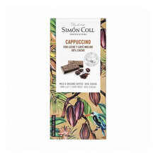 Tableta Chocolate con leche 60% cacao y café "Capuccino" 85g.