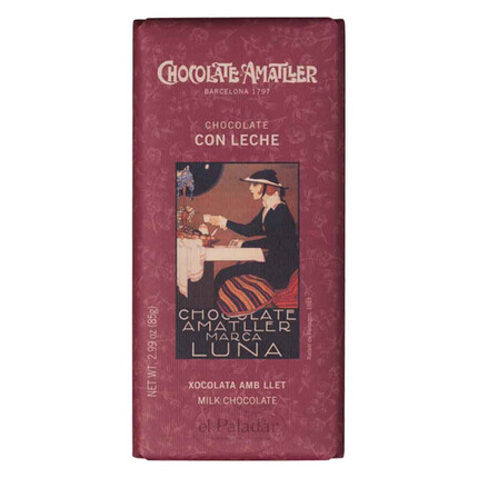 Chocolate Amatller con Leche 85g | Delicioso chocolate con leche de calidad premium