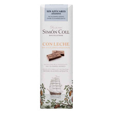Chocolatina Simon Coll leche sin azúcares añadidos 25 g