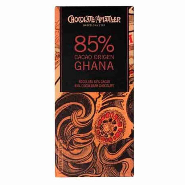 CHOCOLATE 85% CACAO GHANA DE AMATLLER (70g)
