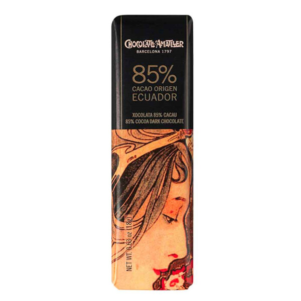 Chocolate Amatller 85% Cacao Ecuador 18g