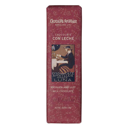 Chocolatina Amatller Leche 32 % 18 g – Tableta gourmet
