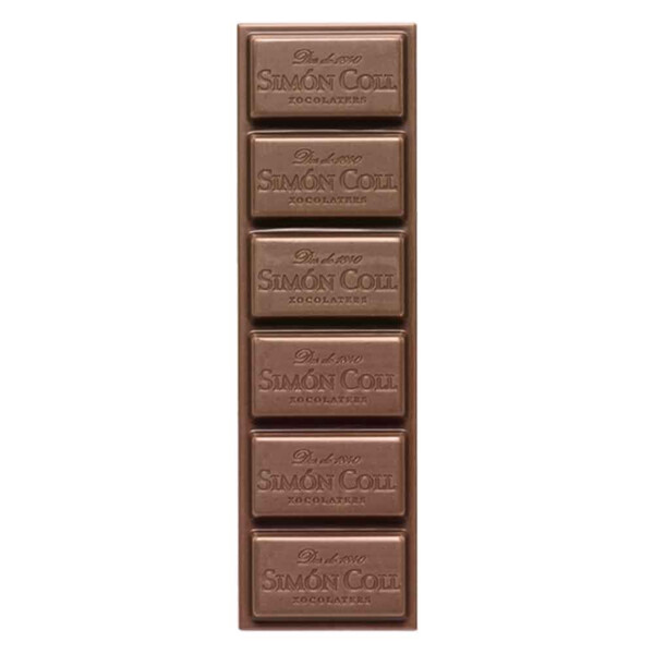 Chocolatina con Leche Sin Azúcares Añadidos de Chocolates Simón Coll 25gr. (2)