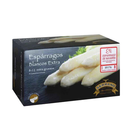 Espárragos Blancos Extra Gruesos de Calidad Extra - Conservas Serrano