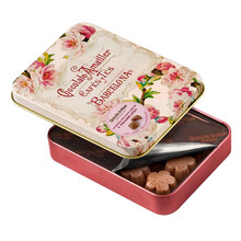 Bombones de Chocolate Flores con Frambuesa de Amatller Lata 72gr.